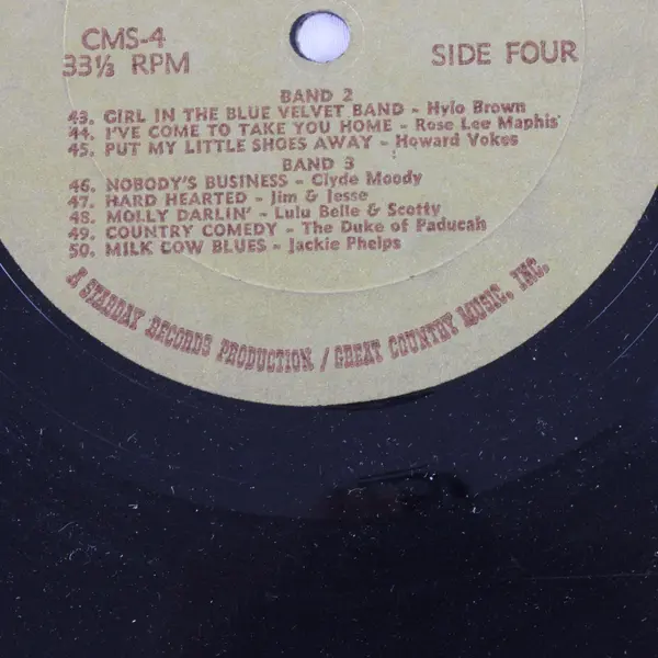 50 Stars! 50 Hits! Of Country Music 1966 Mono 2x 12" LP Vinyl Record CMS