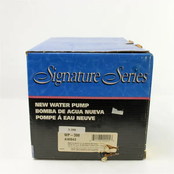 WP-398 Signature Series Engine Water Pump NEW with Gasket AW843 AMC/Rambler