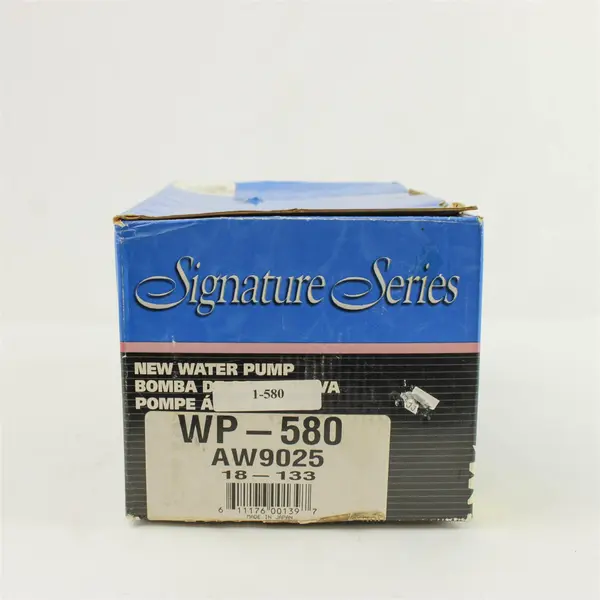 New Open Box Signature Series WP-580 AW9025 Water Pump w/Gasket Subaru 1980-87