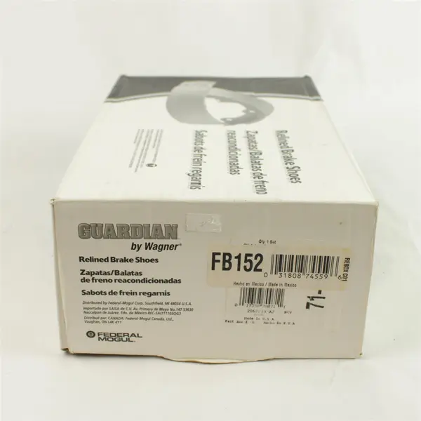 Guardian Wagner FB152 Brake Shoes Non-Asbestos Set New Open Box Ford Mustang