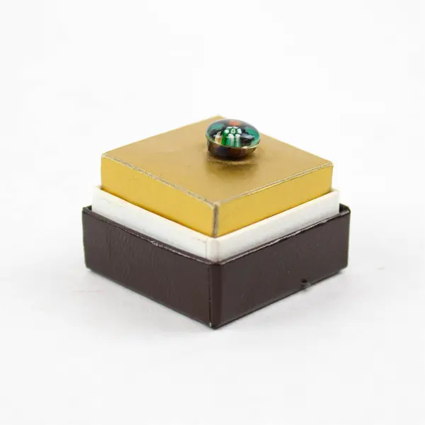 Vintage Caithness Glass Millefiori Tie Pin Miniature