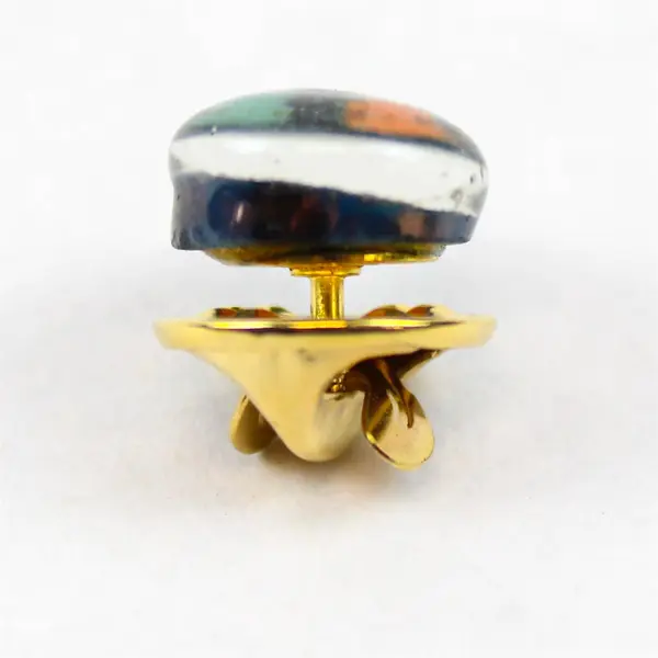 Vintage Caithness Glass Millefiori Tie Pin Miniature