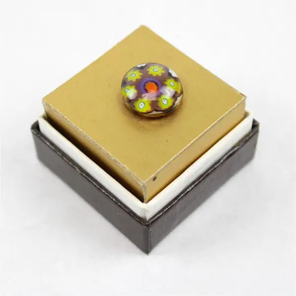 Vintage Caithness Glass Millefiori Miniature Tie Pin