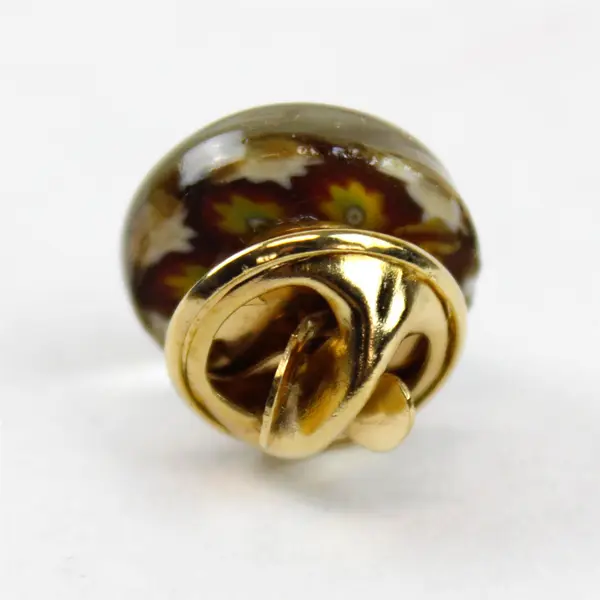 Vintage Caithness Glass Millefiori Miniature Tie Pin