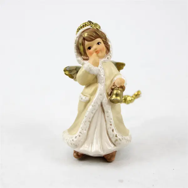 Goebel 1993 Annual Angel with Bell Ornament 18th Edition Figurine 3 inches