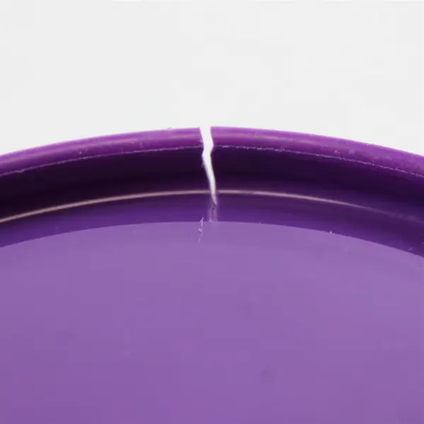 Anchor Hocking 1 Quart Round Glass Food Storage Container Purple Lid - Flawed