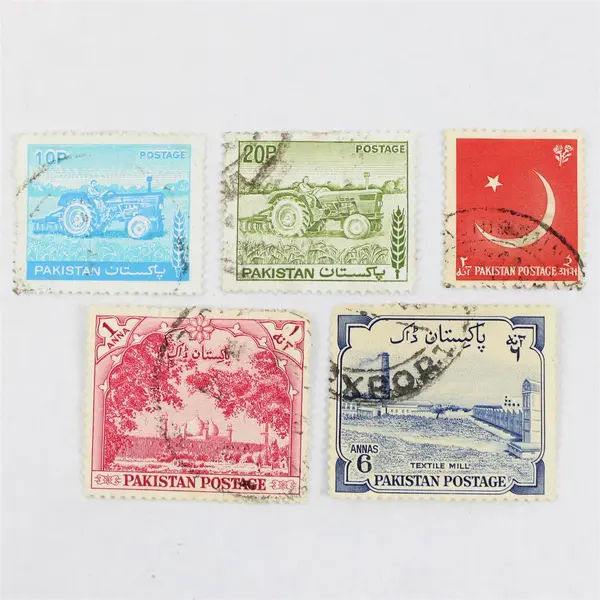 Lot Of 5 Mixed Pakistan Commemorative Stamps Used