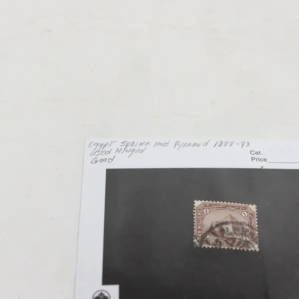 Lot Of 2 Egypt Sphinx Stamps 1890s 1914 Used Hinged