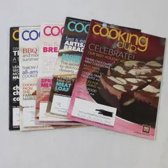 Lot of 5 Cooking Club Magazines January - Fall 2011 Good Condition