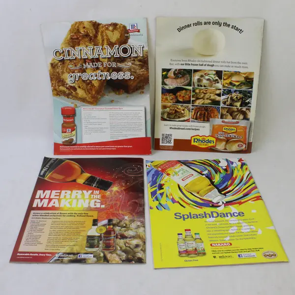 Lot of 4 Cooking Club Magazines 2012 Published Quarterly Good Condition