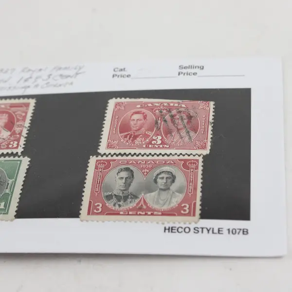 Lot Of 4 Canada Royal Family 1c 3c Stamps 1935-1937 Used Mint