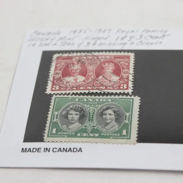 Lot Of 4 Canada Royal Family 1c 3c Stamps 1935-1937 Used Mint