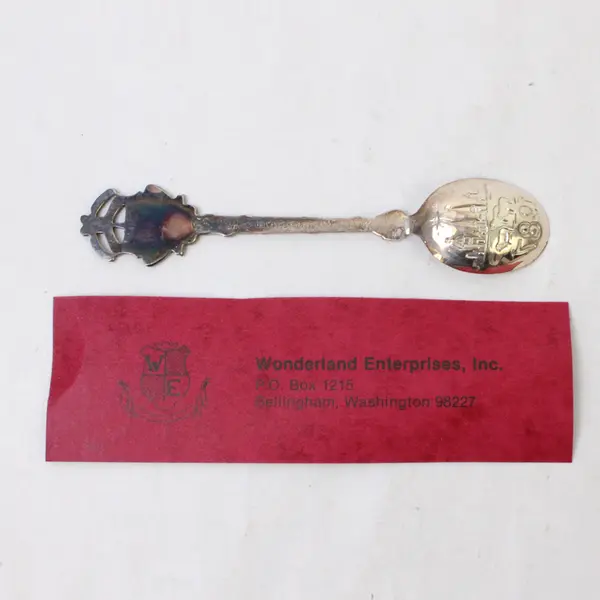 Vintage 1987 Christmas Silver-Plate Souvenir Spoon w/ Box