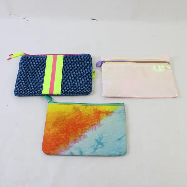  Lot of 3 Ipsy Makeup Bags Cosmetic Pouch Travel Bag