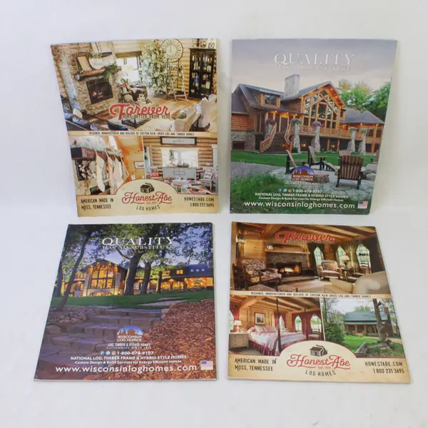 Lot of 4 Log Home Living Magazines February April/May July & December 2019 Good
