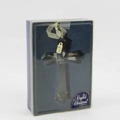Roman Inc Crystal Cross Ornament 20529 Christmas Faceted Crystal 6.5in