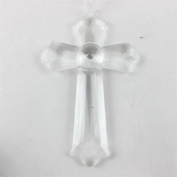 Roman Inc Crystal Cross Ornament 20529 Christmas Faceted Crystal 6.5in