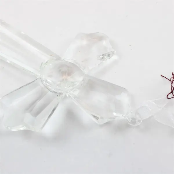 Roman Inc Crystal Cross Ornament 20529 Christmas Faceted Crystal 6.5in