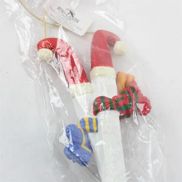Kurt S. Adler Santa's World Snowman Skis Ornament J6720 5.5in New