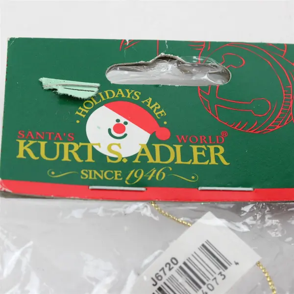 Kurt S. Adler Santa's World Snowman Skis Ornament J6720 5.5in New