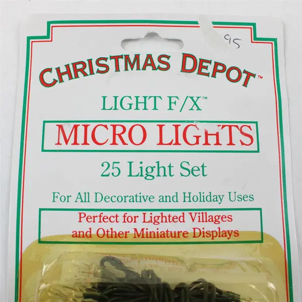 Lot of 2 Christmas Depot Light F/X Micro Lights 25-Light Set - New