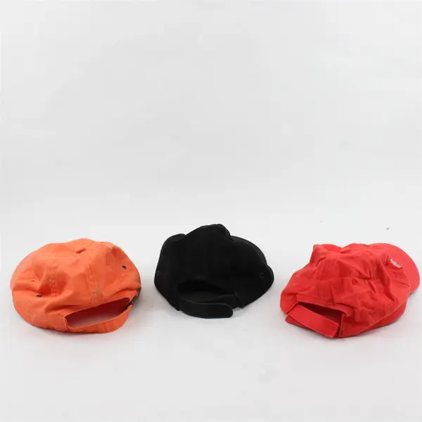 Lot of 3 Adjustable Baseball Caps Orange Black & Bob Lanphere's Beaverton