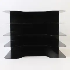 Buddy Products Metal File Organizer 4-Slot Black Fits Letter & Legal