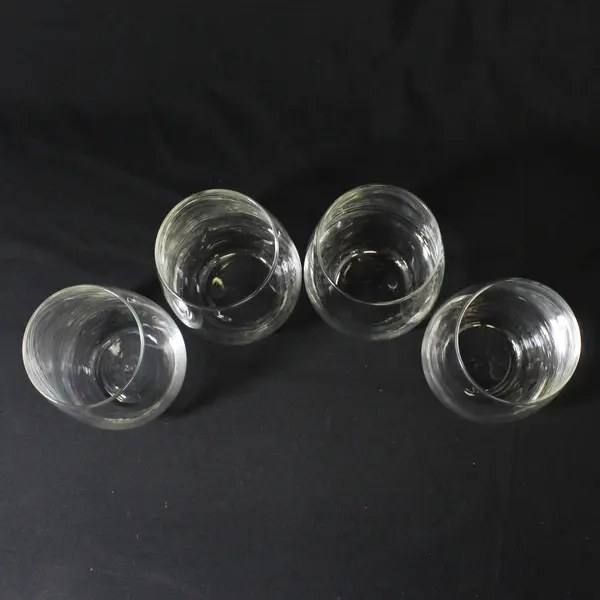 Set of 4 Libbey Stemless Wine Glasses 5"