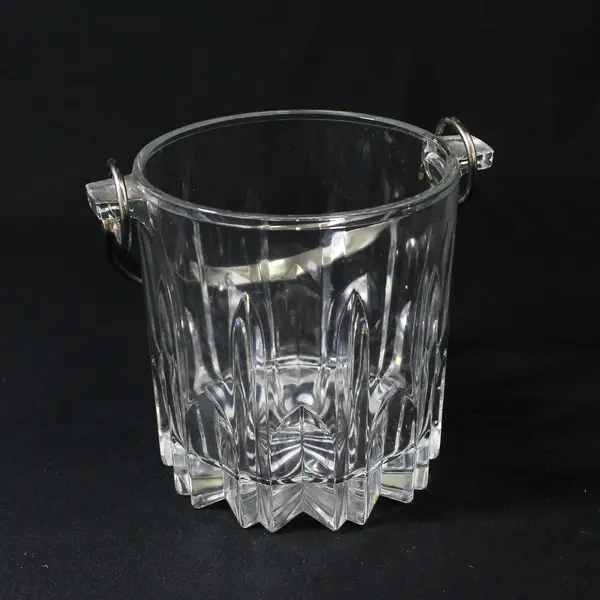 Circle Crystal Beekman Place Ice Bucket