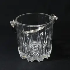 Circle Crystal Beekman Place Ice Bucket