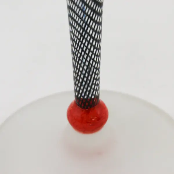 Ioan Nemtoi Signed Art Glass Taper Candlestick Holder Romania  15" Tall