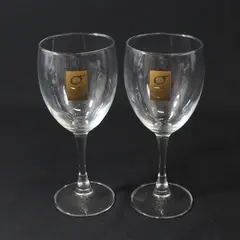 Set of 2 G Limos Stemmed Crystal Wine Glasses 7.25"