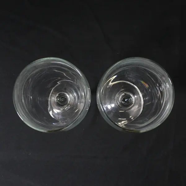 Set of 2 G Limos Stemmed Crystal Wine Glasses 7.25"