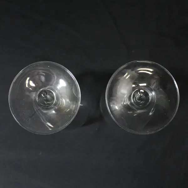 Set of 2 G Limos Stemmed Crystal Wine Glasses 7.25"