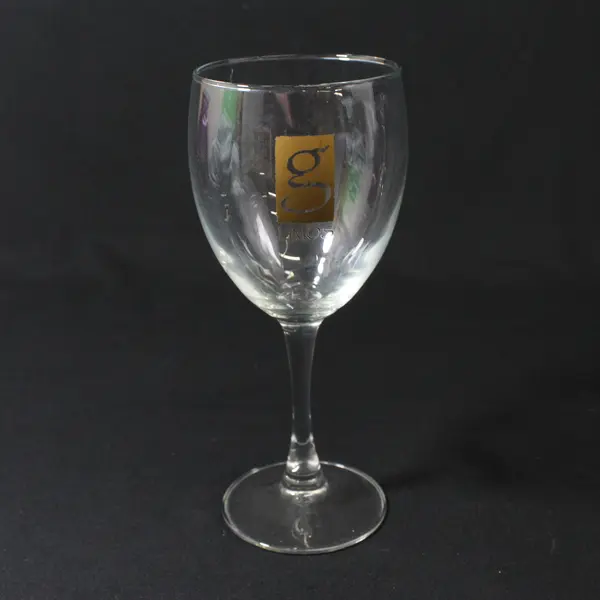 Set of 2 G Limos Stemmed Crystal Wine Glasses 7.25"