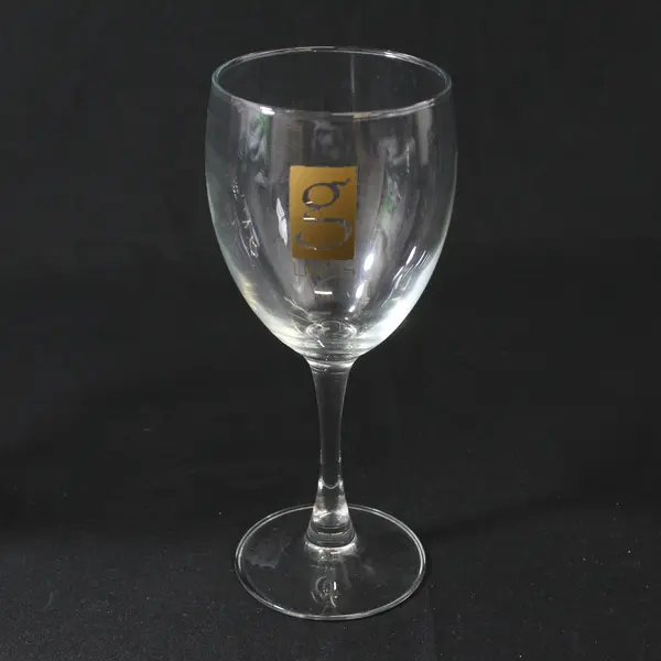 Set of 2 G Limos Stemmed Crystal Wine Glasses 7.25"