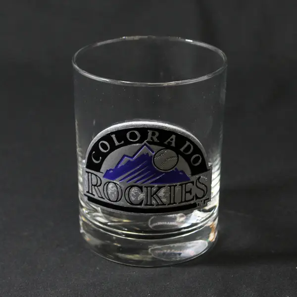 Colorado Rockies Old Fashioned or Rocks Glass 4"
