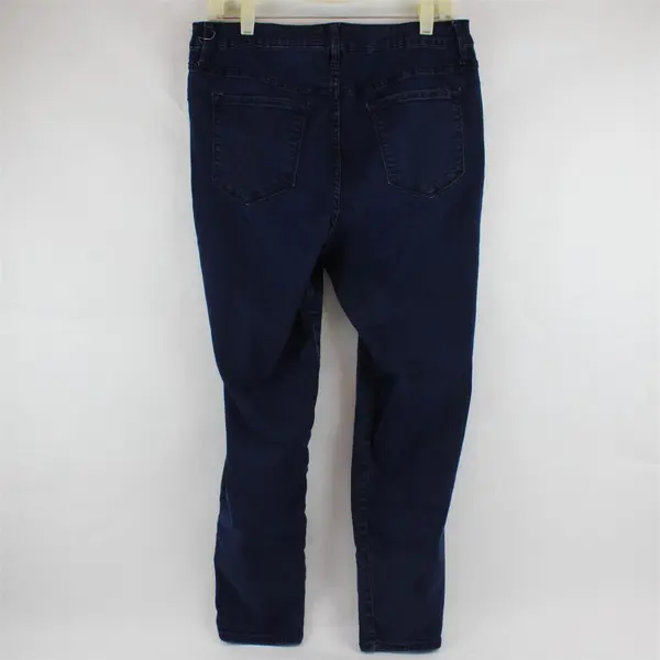 Old Navy Women's 34x28 Dark Wash Mid-Rise Rockstar Skinny Denim Jeans