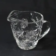 Vintage Anchor Hocking Early American Prescut Glass Star Creamer 