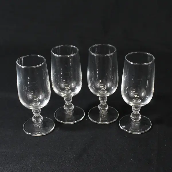 Set Of 4 Straight Sided Cordials Liqueur Glasses 4"