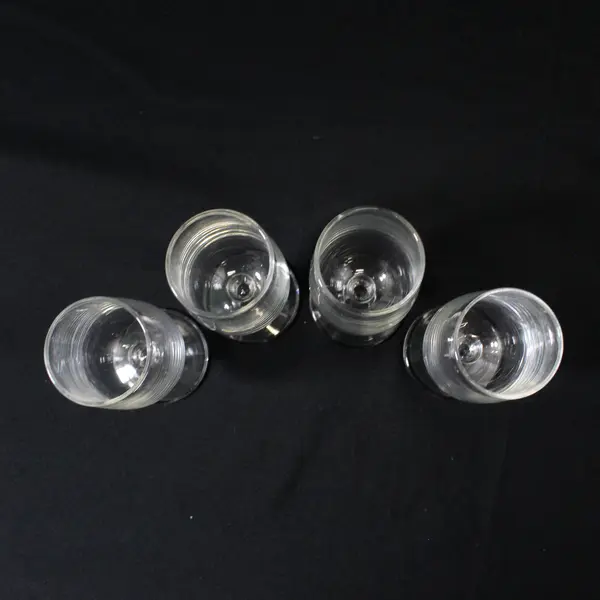 Set Of 4 Straight Sided Cordials Liqueur Glasses 4"