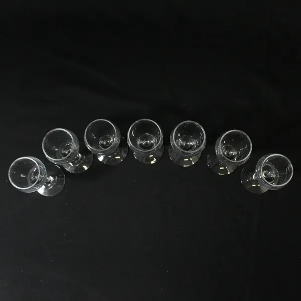 Set of 7 Luigi Bormioli Michelangelo Stemmed Liqueur Cordial Glasses 3.75"
