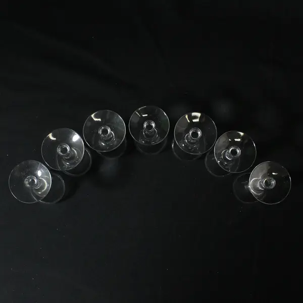 Set of 7 Luigi Bormioli Michelangelo Stemmed Liqueur Cordial Glasses 3.75"