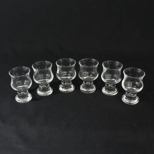 Set of 6 SEA Glasbruk Big Bjorn Schnapps Glasses By Bjorn Ramel Sweden