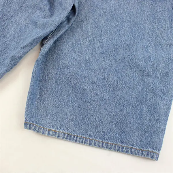 Vtg White Stag Plus Women's 18 Light Wash Elastic Waistband Pull On Denim Shorts