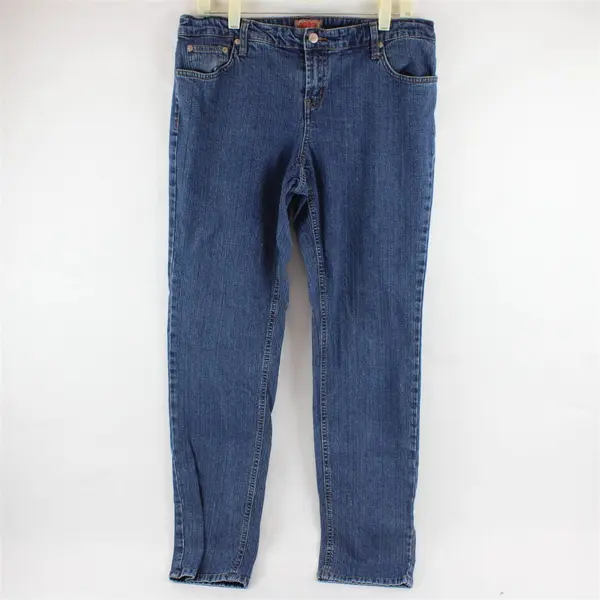 Y2K NoBo No Boundaries Juniors 13 Average Medium Wash Straight Leg Denim Jeans 