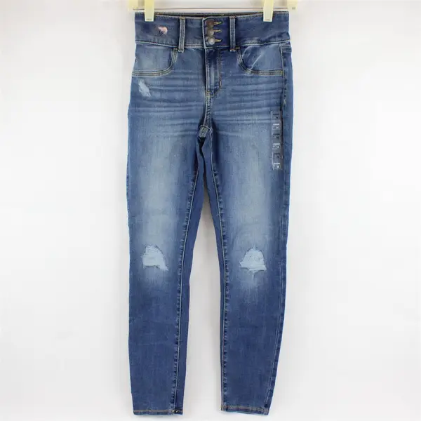 Sonoma Goods For Life Junior's 14 (26x28) Distressed Denim Jeggings New