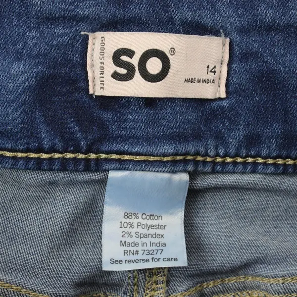 Sonoma Goods For Life Junior's 14 (26x28) Distressed Denim Jeggings New