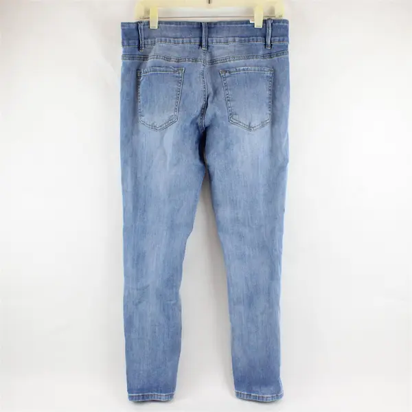 Almost Famous Juniors Size 13 Light Wash Distressed Denim Skinny Jeans