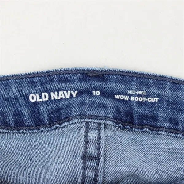 Old Navy Women's Size 10 Medium Wash Mid-Rise Wow Boot-Cut Denim Jeans